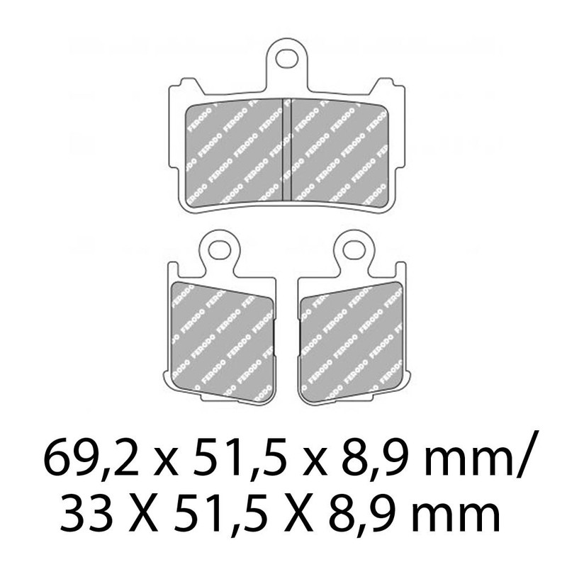 FERODO Brake Disc Pad Set - FDB2259 ST