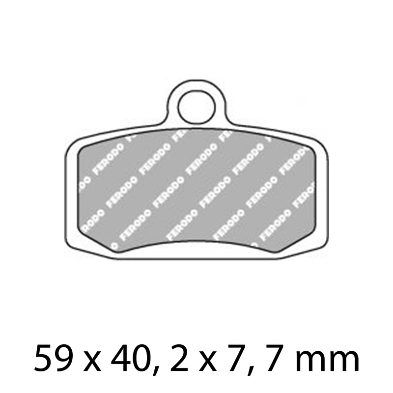 FERODO Brake Disc Pad Set - FDB2262 SG Sinter Grip SG Compound - Road, Off-Road or Competition