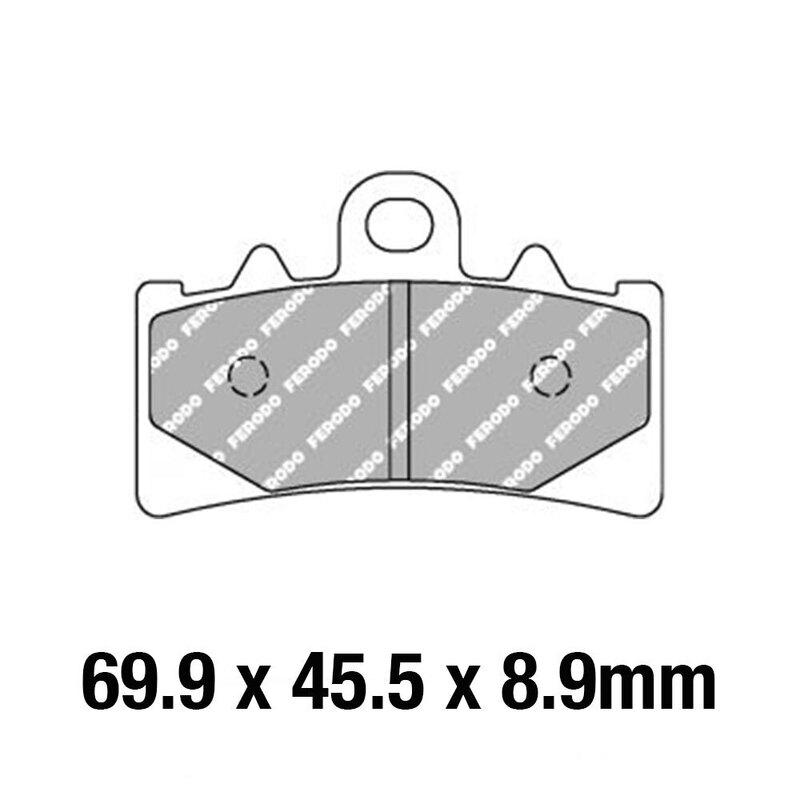 FERODO Brake Disc Pad Set - FDB2266 EF ECO Friction Compound - Non Sinter for Road