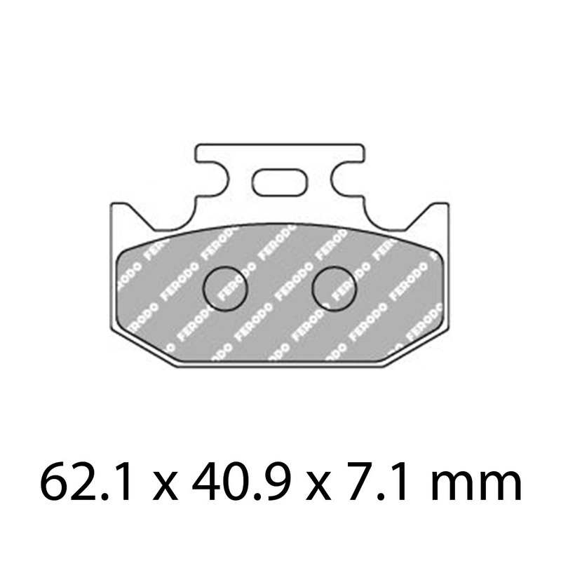 FERODO Brake Disc Pad Set - FDB2270 P Platinum Compound - Non Sinter for Road or Competition