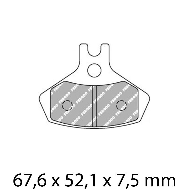 FERODO Brake Disc Pad Set - FDB2271 SG Sinter Grip SG Compound - Road, Off-Road or Competition