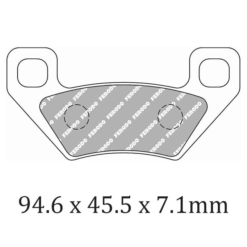 FERODO Brake Disc Pad Set - FDB2303 SG Sinter Grip SG Compound - Road, Off-Road or Competition