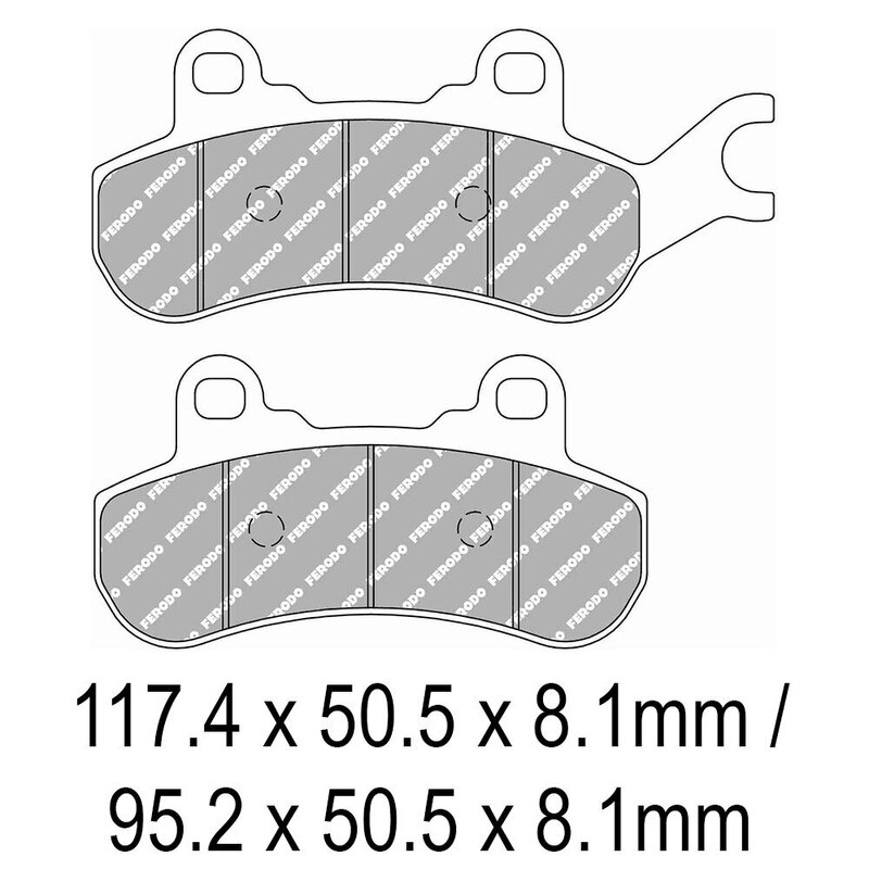 FERODO Brake Disc Pad Set - FDB2315 SG Sinter Grip SG Compound - Road, Off-Road or Competition