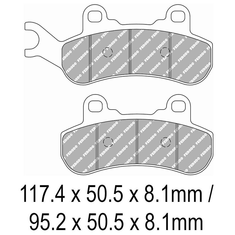 FERODO Brake Disc Pad Set - FDB2316 SG Sinter Grip SG Compound - Road, Off-Road or Competition