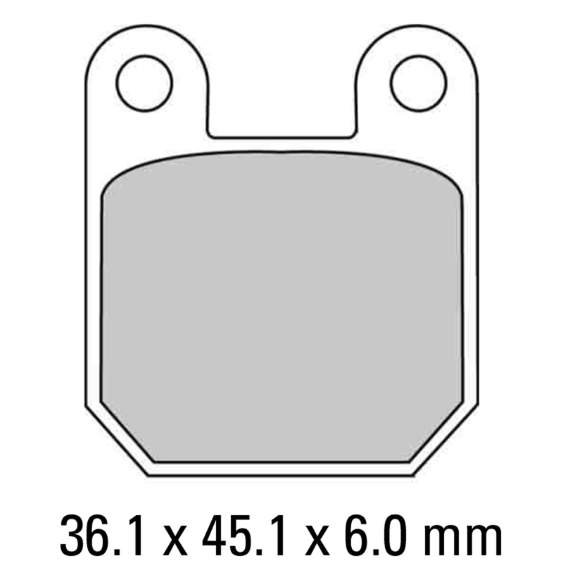 FERODO Brake Disc Pad Set - FRP405 P Platinum Compound - Non Sinter for Road or Competition
