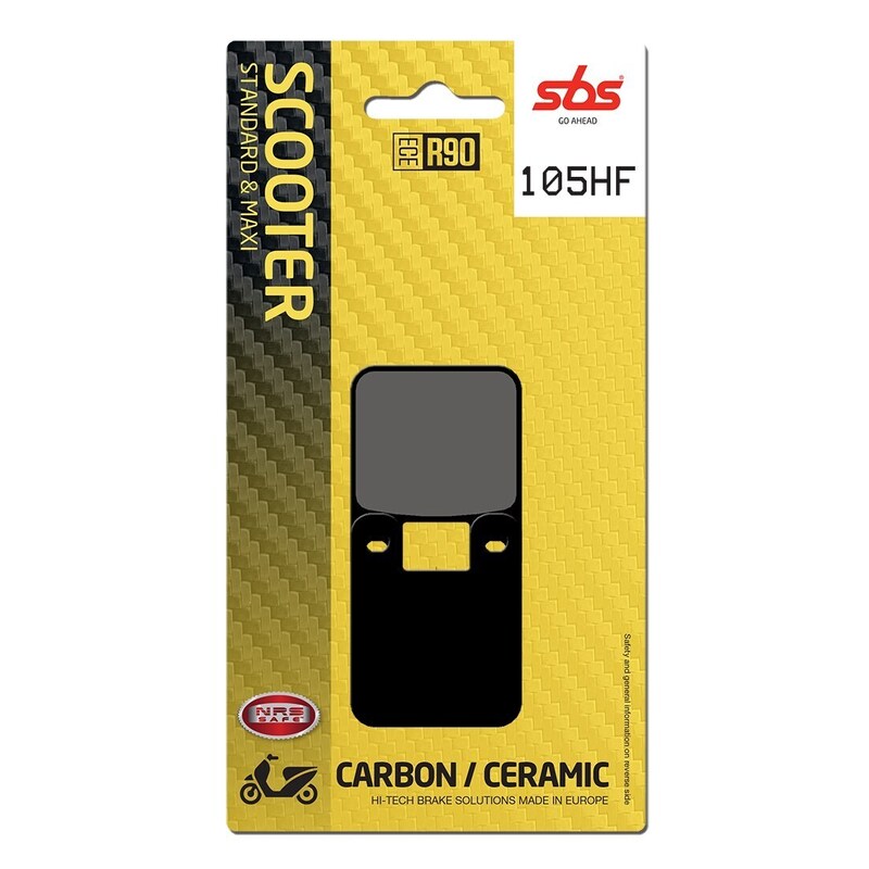 SBS FRICTION - Ceramic Front / Rear Scooter Brake Pads (SBS 559) (188 WITH SPRINGS)