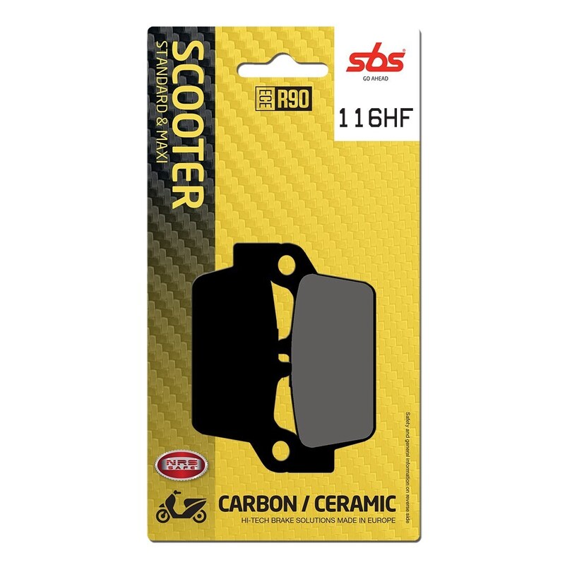 SBS FRICTION - Ceramic Front / Rear Scooter Brake Pads (SBS 673)
