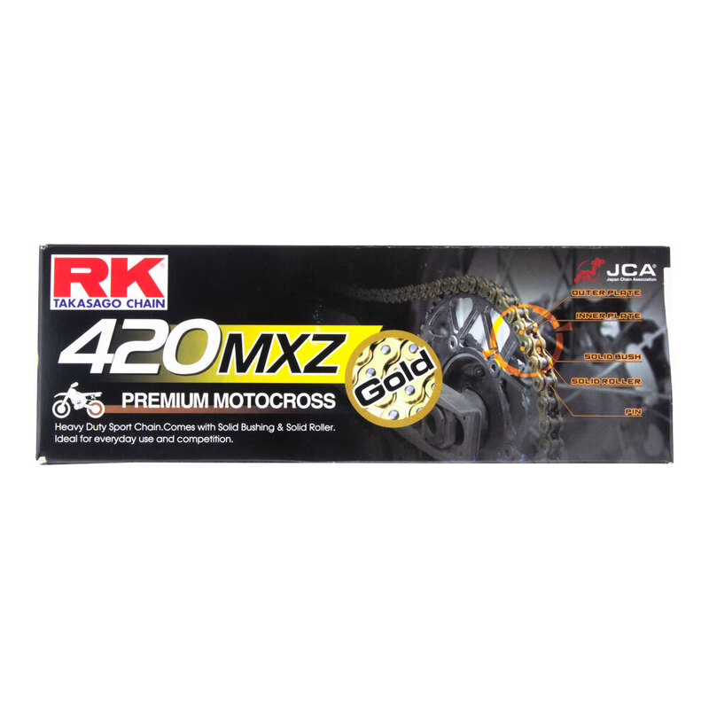RK CHAIN 420MXZ - 136 LINK - GOLD