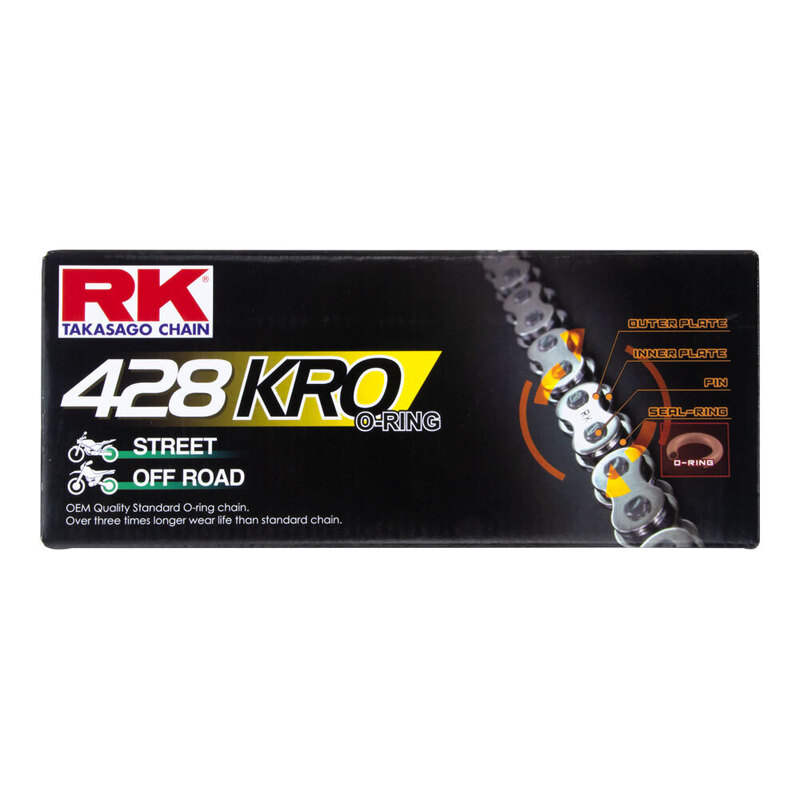 RK CHAIN 428KRO - 126 LINK (REPLACES 428 SO)