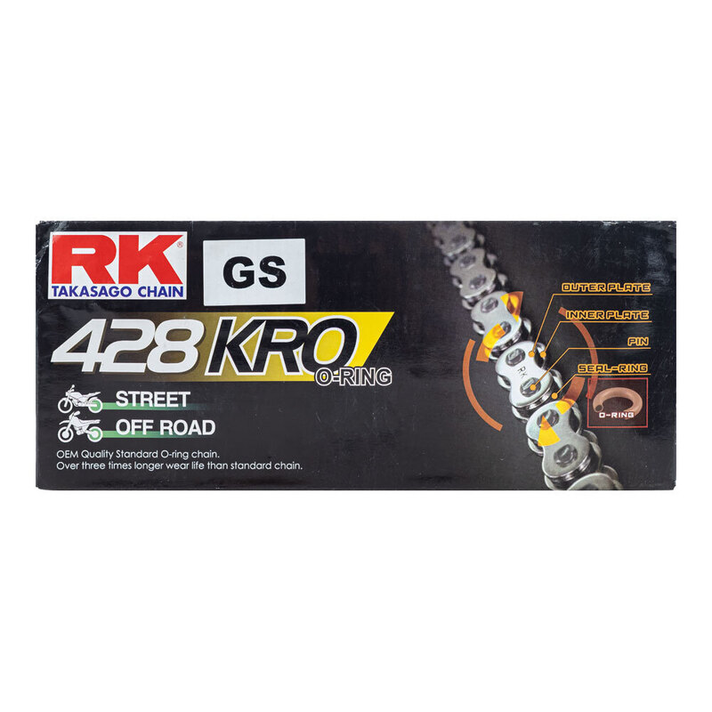 RK CHAIN 428KRO - 136LINK - GOLD