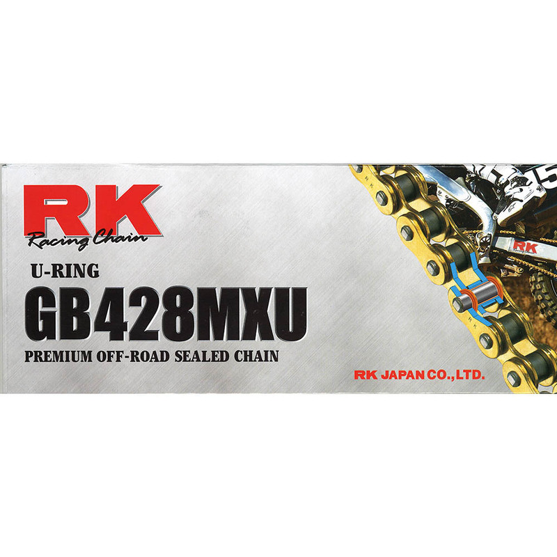 RK CHAIN 428MXU - 136 LINK - GOLD