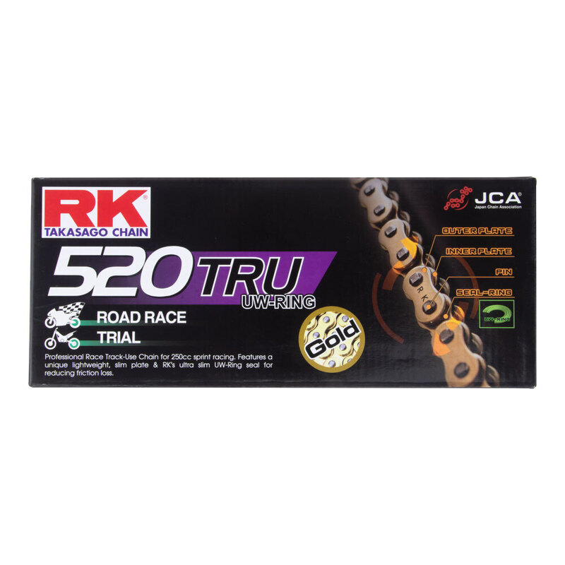 RK CHAIN 520TRU - 120 LINK - GOLD