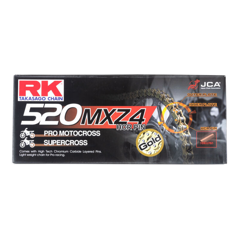 RK CHAIN 520MXZ - 120 LINK - GOLD
