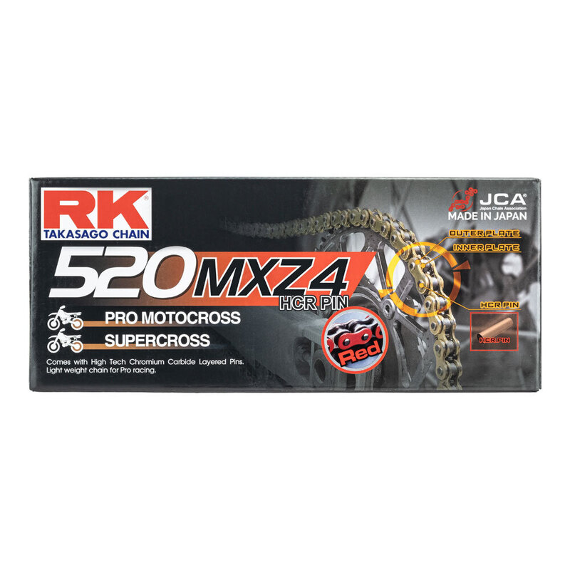 RK CHAIN 520MXZ4 - 120 LINK - RED