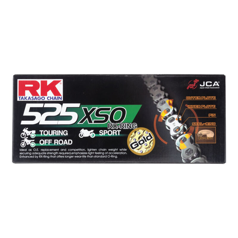 RK CHAIN 525XSO - 120 LINK - GOLD