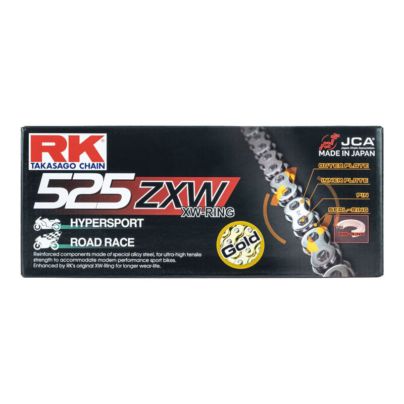 RK CHAIN GB525ZXW-120L GOLD