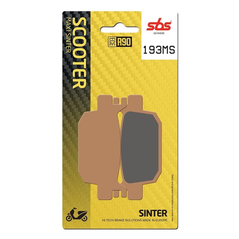 SBS SINTERED BRAKE PADS MAXI SCOOTER (SBS 832)