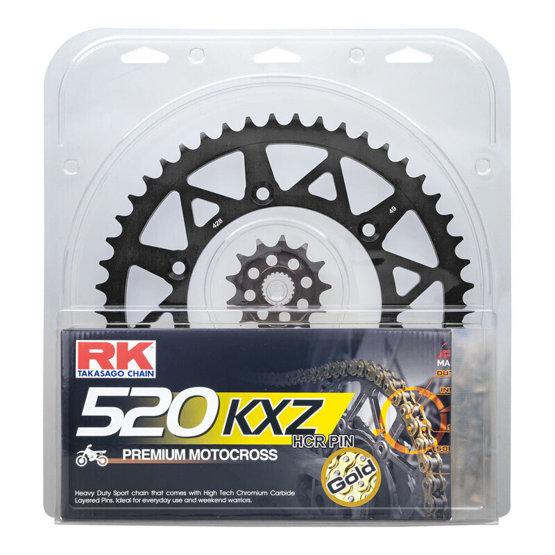 RK CHAIN & SPR KIT - LITE - BLACK - 13/50 KX250F 06-21