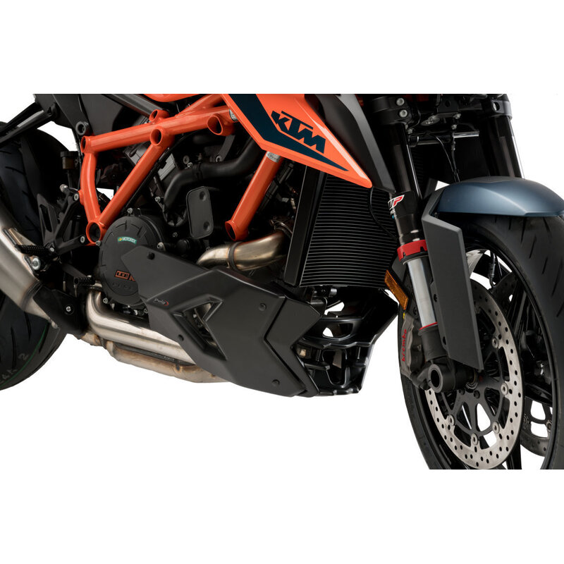 Puig Engine Spoiler Compatible With KTM 1290 Superduke R 2020 - Onwards (Matt Black)