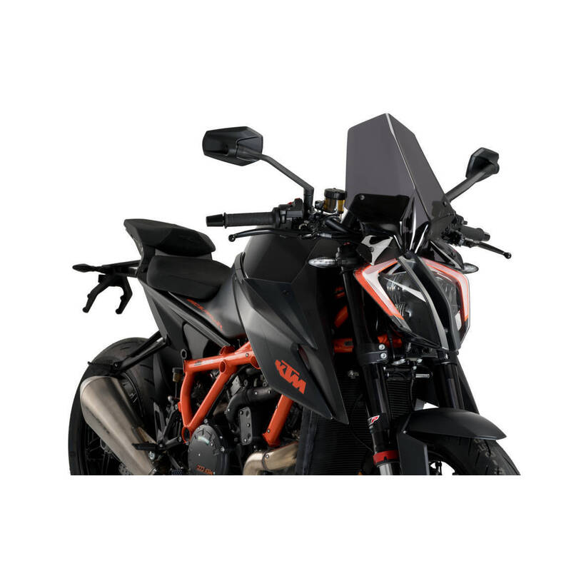 Puig Naked New Generation Touring Screen Compatible with KTM 1290 Super Duke R (2020) - Dark Smoke