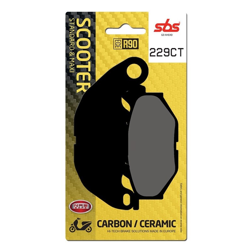 SBS FRICTION - Carbon Tech Front Scooter Brake Pads (SBS 931)