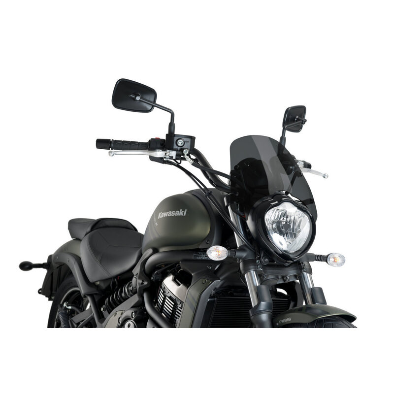 Puig New Generation Sport Screen Compatible With Kawasaki Vulcan S/Cafe (Dark Smoke)