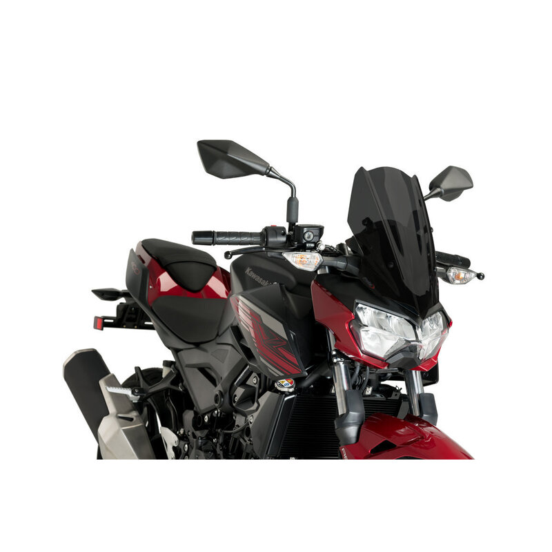 Puig New Generation Sport Screen to Suit Kawasaki Z400 2019 - Onward (Dark Smoke)