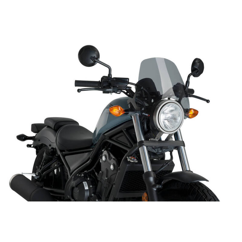 Puig New Generation Sport Screen Compatible With Honda CMX 300/500 Rebel (Light Smoke)