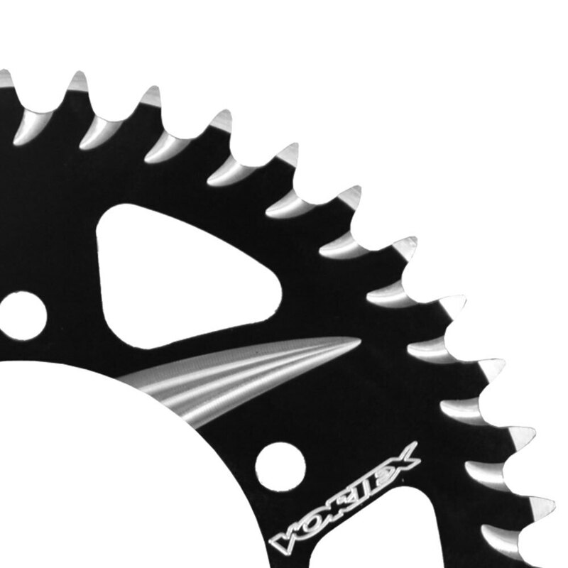 VORTEX ALLOY REAR SPROCKET 520-38T - BLACK