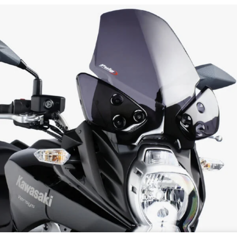 Puig Touring Screen Compatible With Kawasaki Versys 650 2010 - 2014 (Dark Smoke)