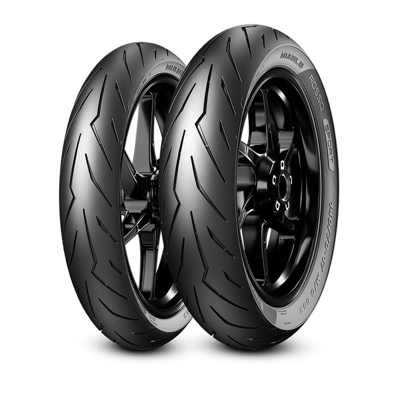 DIABLO ROSSO SPORT SCOOTER F/R 80/80-14 M/C 43S TL