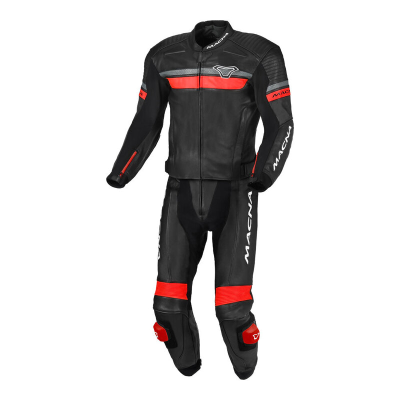 Macna Diabro Suit 2pce Black/Red 56 2XL
