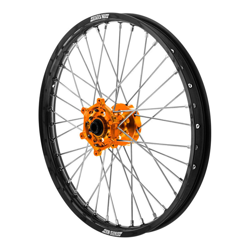 WHEEL STATES MX KTM FRT 21X1.6 BLK/ORG SX/SXF/EXC 02-20
