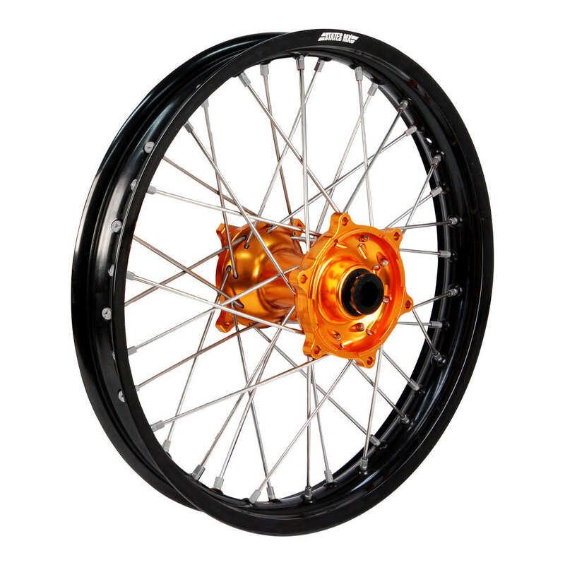 WHEEL STATES MX KTM REAR 19X2.15 BLK/ORG SX/SXF 02-18