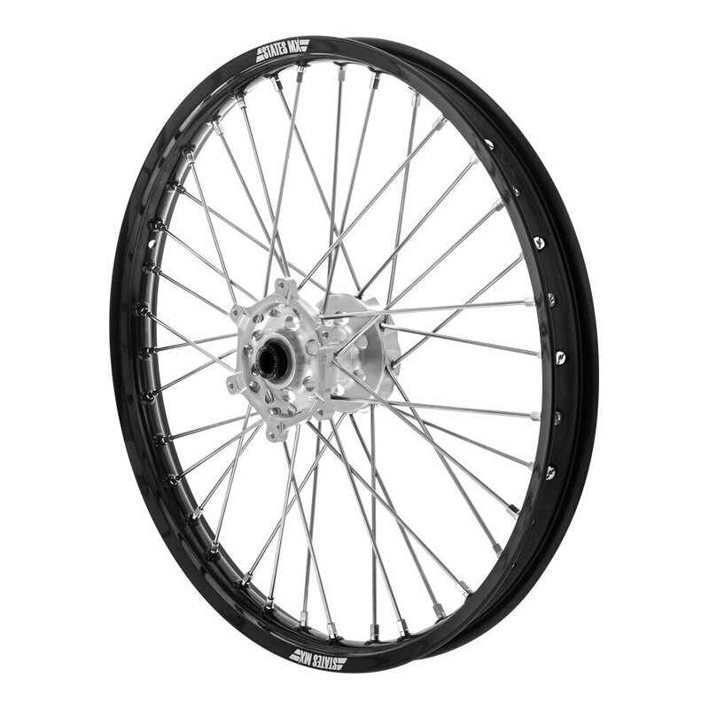WHEEL STATES MX SUZUKI FRT 21 X 1.6 BLK/SIL RMZ250/450 07-19