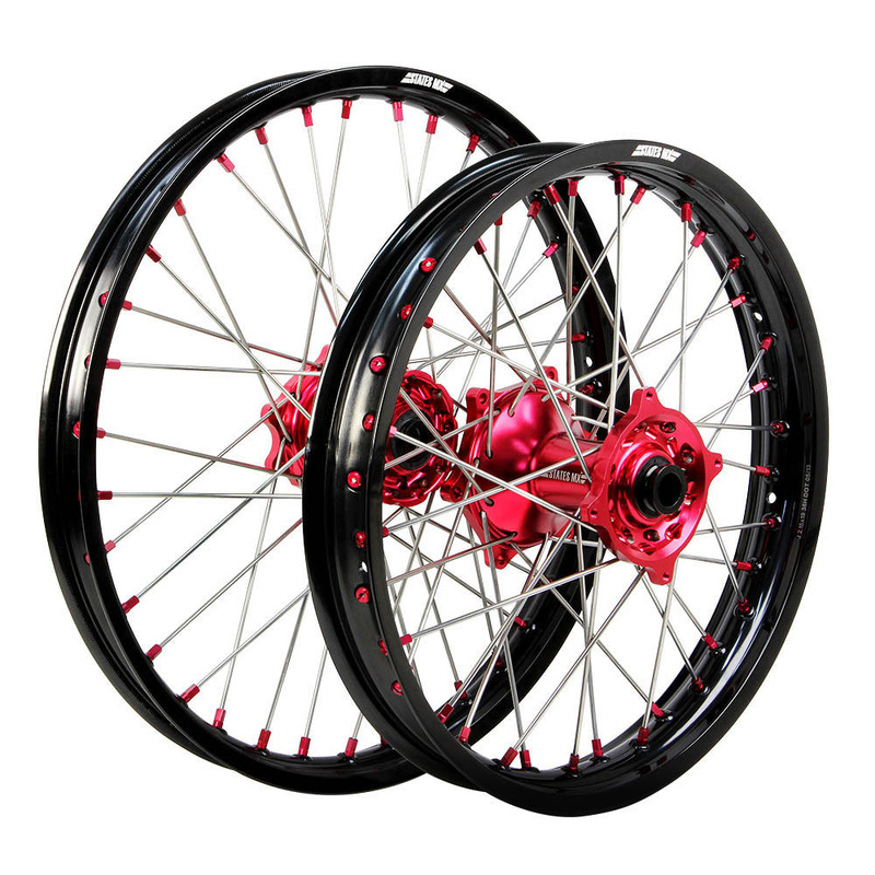 WHEEL SET STATES MX HUSKY TC/FC 14-22 21/19 BLK/BLU