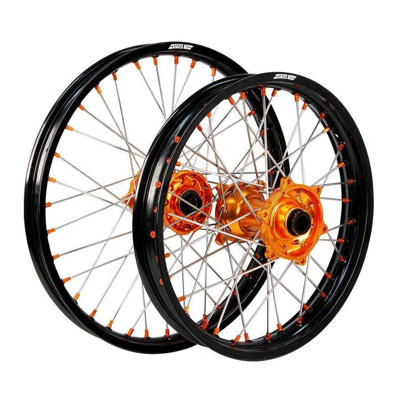 WHEEL SET STATES MX KTM SX 13-19 21/19 BLK/ORG
