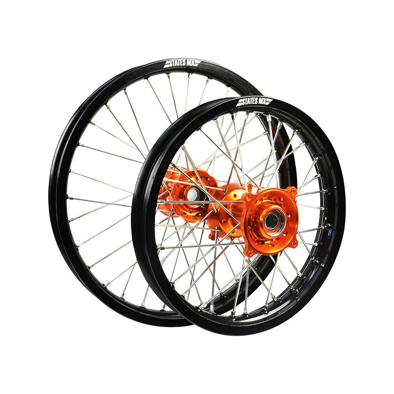 WHEEL SET STATES MX KTM 85SX SW - BLK/ORG