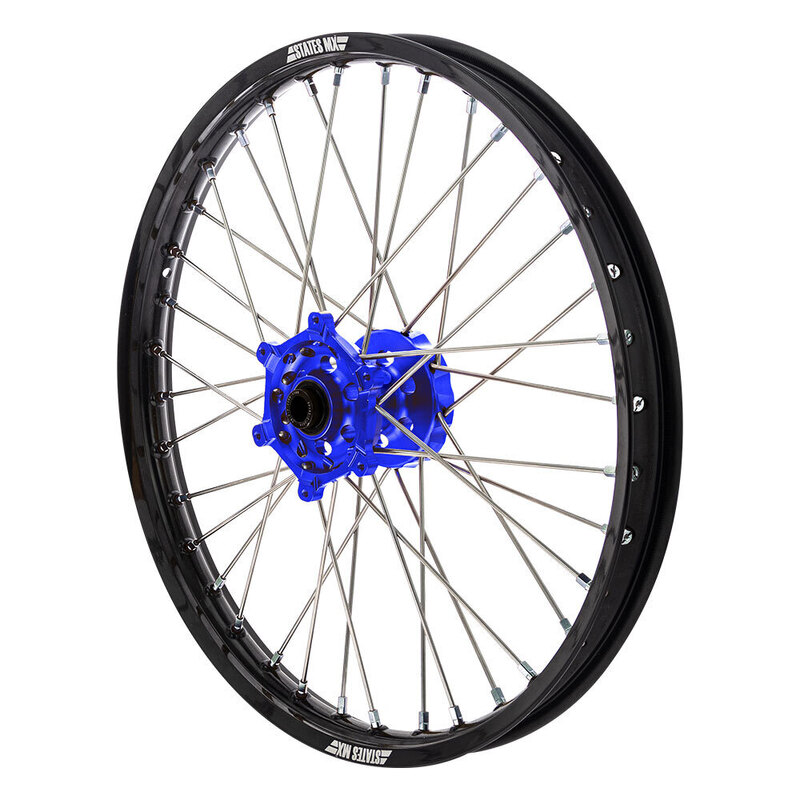 WHEEL STATES MX YAMAHA FRT 21X1.6 BLK/BLU YZ/YZF 02-18