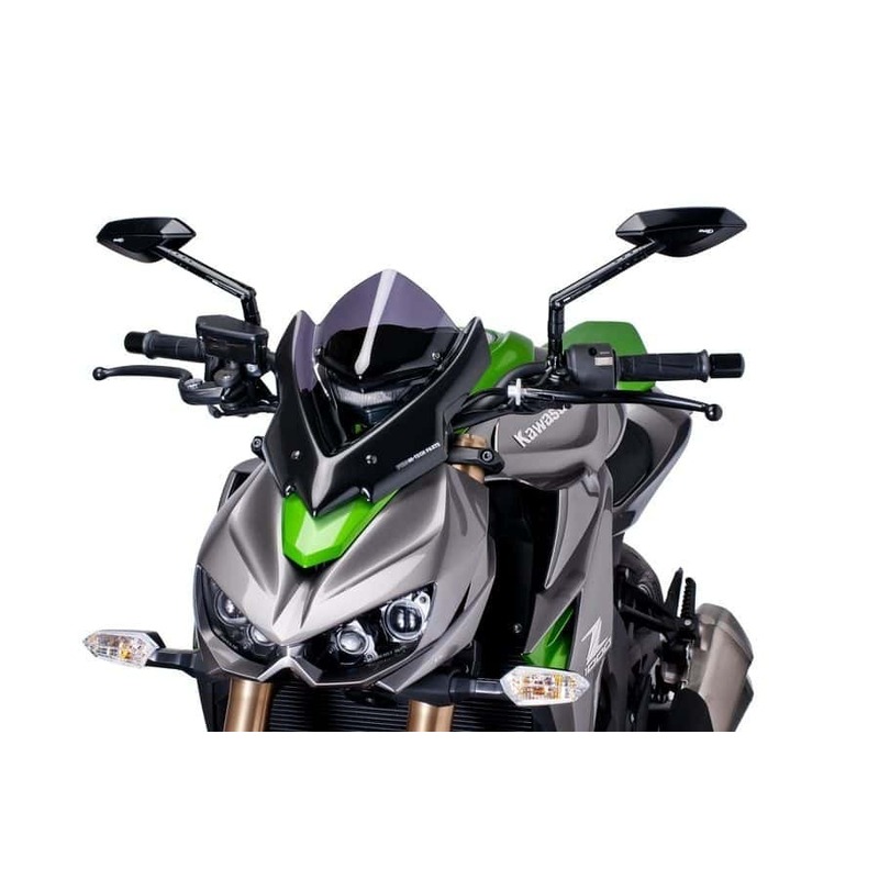 Puig New Generation Sport Screen Compatible With Kawasaki Z1000/R (Dark Smoke)