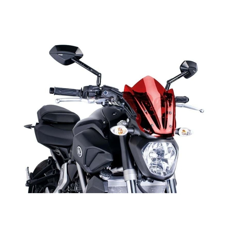 Puig New Generation Sport Screen Compatible With Yamaha MT-07 2014 - 2017 (Red)