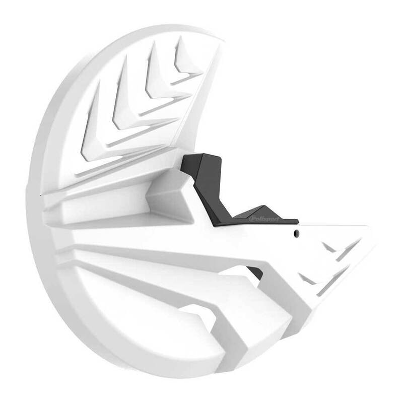 POLISPORT DISC & BOTTOM FORK PROTECTOR YAMAHA YZ/YZ-F - WHITE