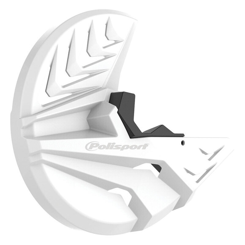POLISPORT DISC + BOTTOM FORK PROTECTOR BETA - WHITE 