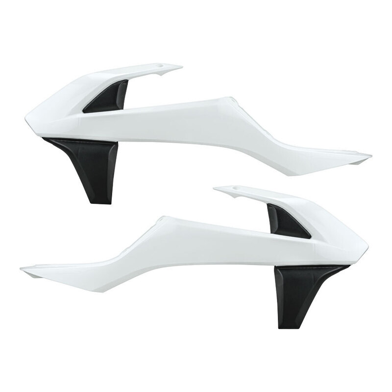POLISPORT RADIATOR SHROUDS KTM SX/SX-F 16-17 - WHITE/BLACK