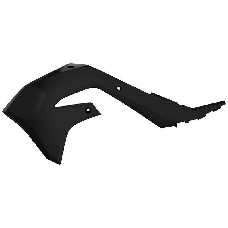 POLISPORT RADIATOR SHROUDS KAWASAKI KX250F 21-23/KX450F 19-23 - BLACK 