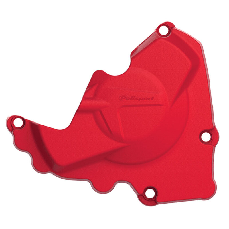 POLISPORT IGNITION COVER PROTECTOR HONDA CRF250R 10-17 - RED