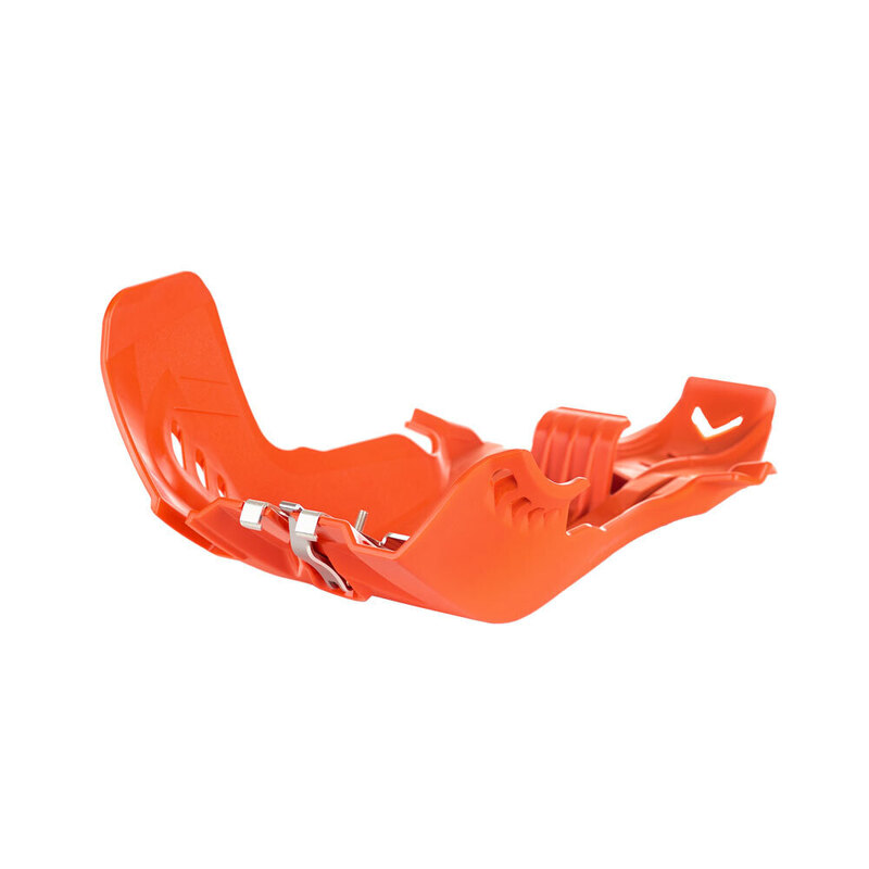 POLISPORT SKID PLATE/LINKAGE GUARD FORTRESS KTM/HUSQ - ORANGE 