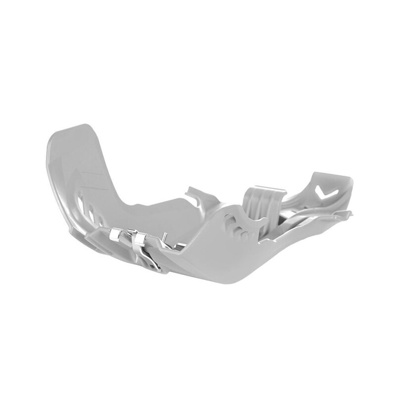 POLISPORT SKID PLATE/LINKAGE GUARD FORTRESS KTM/HUSQ - WHITE 