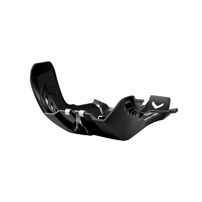 POLISPORT SKID PLATE/LINKAGE GUARD FORTRESS KTM/HUSQ - BLACK 