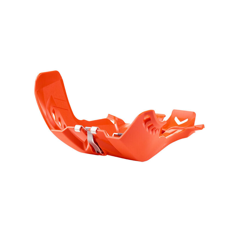 POLISPORT SKID PLATE/LINKAGE GUARD FORTRESS KTM/HUSQ - ORANGE 